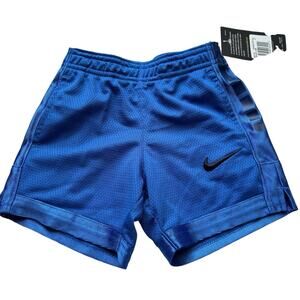 Nike Toddler Boys Basketball Mesh Shorts blue 2T Elastic Waist pockets NWT